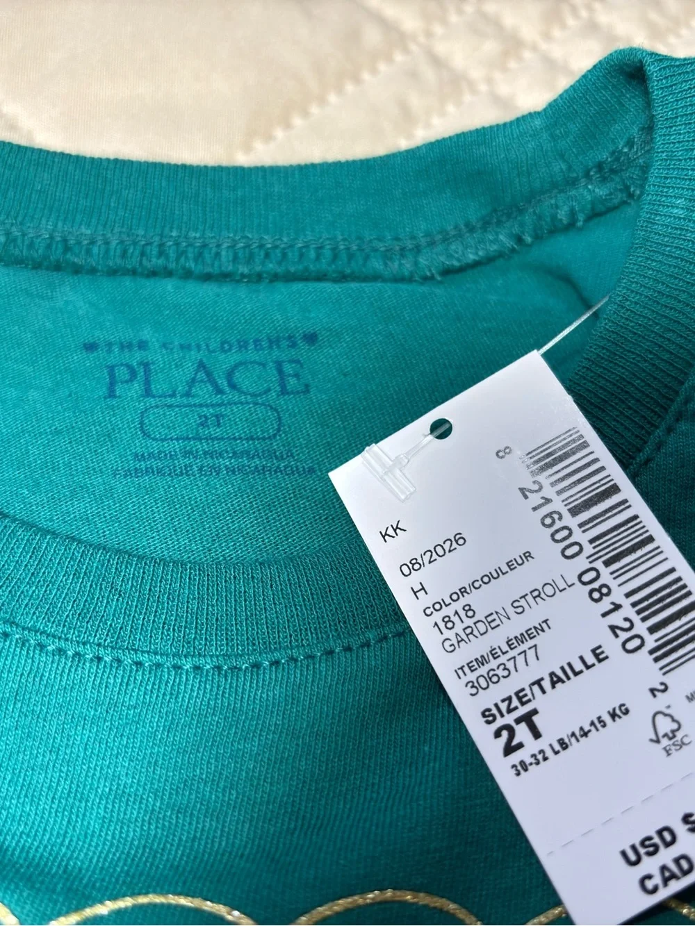Children's Place 2T Holiday ‘Joy’ Graphic Tee
